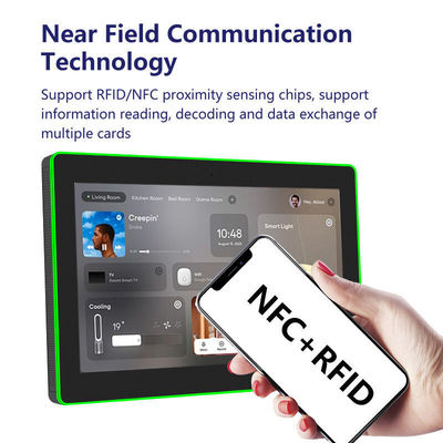 15.6インチ RK3566 NFC POE パワー タブレット PC 壁掛け ミーティング アンドロイド タブレット LEDライト付き