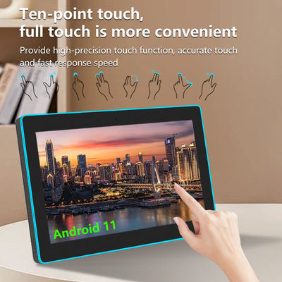 15.6インチ RK3566 NFC POE パワー タブレット PC 壁掛け ミーティング アンドロイド タブレット LEDライト付き