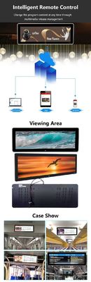 19インチ 壁に装着されたバー型広告機 1920×360 アンドロイドタブレット