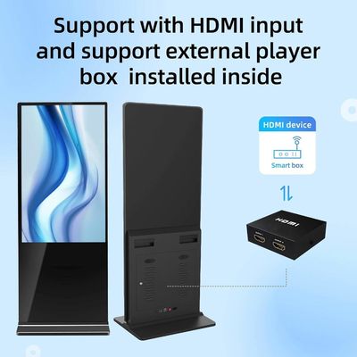 75インチ垂直ADキオスク LCD広告ディスプレイ アンドロイドタッチスクリーン 床立トーテム