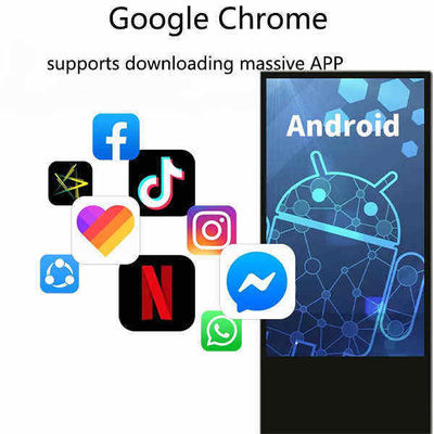 床立体デザインとデジタルサイネージ付きのインダース 55インチ LCD広告プレーヤー
