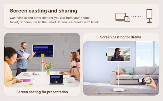 21インチ Android 12 システム スタンドバイミーテレビ スマート放送機 タッチスクリーン