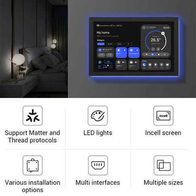 10.1インチ スマートホーム タブレット 壁掛け Android コントロール画面