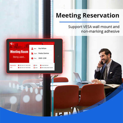 LEDライト付き会議室予約用タブレットPC