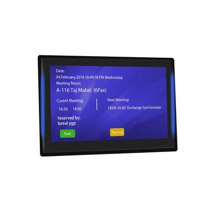 10.1インチ RK3399 2+16GB 壁掛け会議室 タブレット NFC POE 会場予約システム 両面照明
