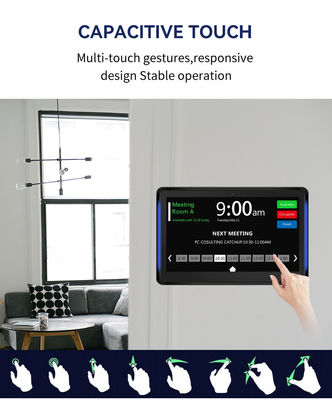 10.1インチ RK3399 2+16GB 壁掛け会議室 タブレット NFC POE 会場予約システム 両面照明