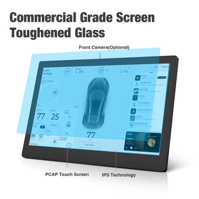 高明るさ 24 インチ 壁掛け広告ディスプレイ RK3399 POE Android タブレット PC 小売用