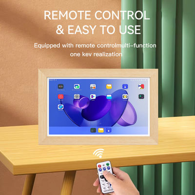 21.5インチ RK3588 木製フレーム Android 13 タブレット POE NFC 壁掛け式タブレットPC 広告用