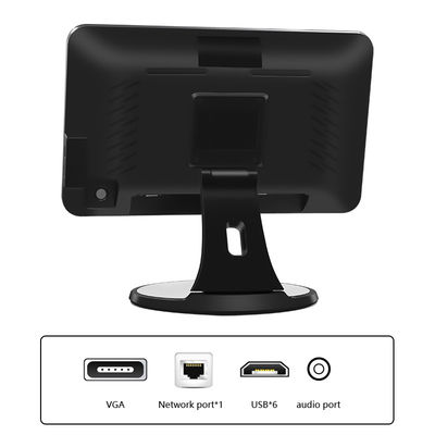 15.6インチタッチスクリーン デスクトップ POS 端末 N2840 2+32GB スキャナー付き小売キャッシュレジャー