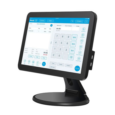 15.6インチタッチスクリーン デスクトップ POS 端末 N2840 2+32GB スキャナー付き小売キャッシュレジャー