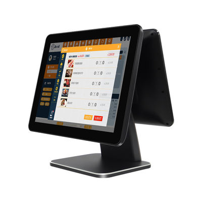 15.6インチ タッチスクリーンPOSレジ Win7/10対応 レシートプリンター ホテル 銀行 セルフサービスキオスク コードスキャナー 支払い