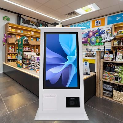 15.6インチ セルフサービスPOSマシン Win 10 オペレーティングシステム タッチスクリーン スキャナー プリンター NFC QRコードリーダー搭載