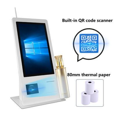 15.6インチ セルフサービスPOSマシン Win 10 オペレーティングシステム タッチスクリーン スキャナー プリンター NFC QRコードリーダー搭載