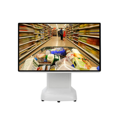 Win キャッシュレジャー POS マシン シンプル スタイルのプラスチックデザインと 15.6 インチ デュアルスクリーン オールインワン