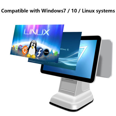 15.6インチAndroid POSオールインワン、スーパーマーケットミニレジ、カラープリンター出力付き