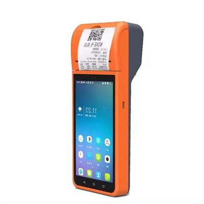 モノクロムプリンター出力型 5.5-インチ Android 8.1 PDA POS ターミナル