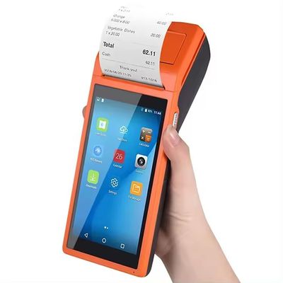 モノクロムプリンター出力型 5.5-インチ Android 8.1 PDA POS ターミナル