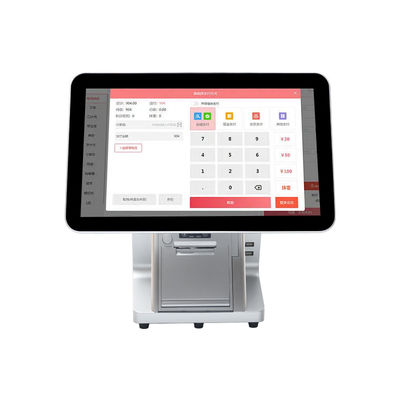 Win7/10 Android対応 15.6インチ デュアルスクリーンPOSシステムモニター スーパーマーケット レストラン向け 耐久性 IPSタッチモニター