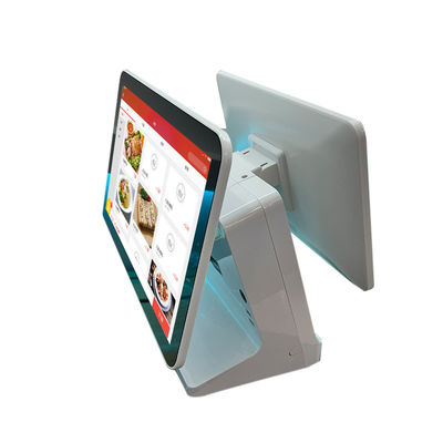 15.6インチデュアルスクリーンとIntel Celeron J1900 CPUを搭載したレストラン注文用Android POSマシン