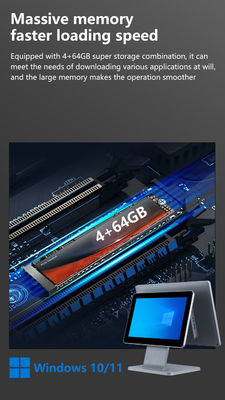 4GB DDR3メモリ 15.6インチ レストラン向けオールインワンタッチPOSマシン Win POSシステム