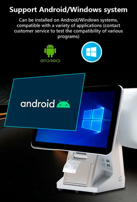 容量タッチダブルスクリーン レストラン用オールインワンポスシステム Wifi キャッシュレジャー 32GBハードディスク容量