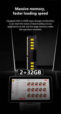 容量タッチダブルスクリーン レストラン用オールインワンポスシステム Wifi キャッシュレジャー 32GBハードディスク容量