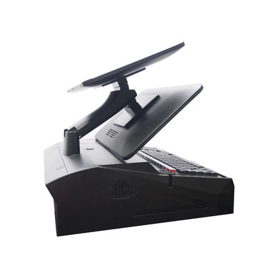 15.6インチ デュアルスクリーン タッチ オールインワン POSシステム キャッシュドロワー内蔵 58mmプリンター 2GB RAM スーパーマーケット向け