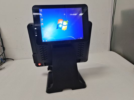 ショッピングモールのPOSシステムで手数料の手間無しに支払いをするための熱転送プリンターと顧客ディスプレイ
