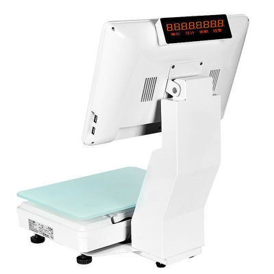 15.4インチ デュアルスクリーン 窓タッチ オールインワン スケール 重量 POS スーパーマーケット ホテルの究極 POS ソリューション