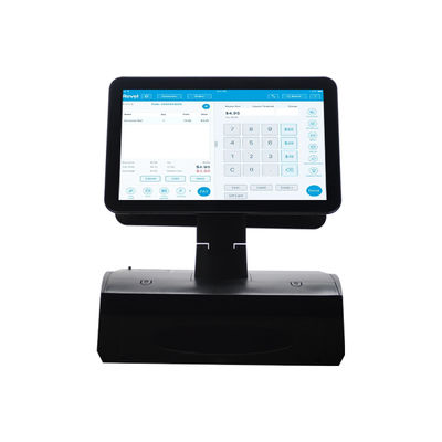 OEM ODM 15.6インチ デュアルスクリーン Win7 Pos キャッシュレジスタ N2840 Cpu 2+32GB デスクトップ POSターミナル 58mmプリンタ,キーボード