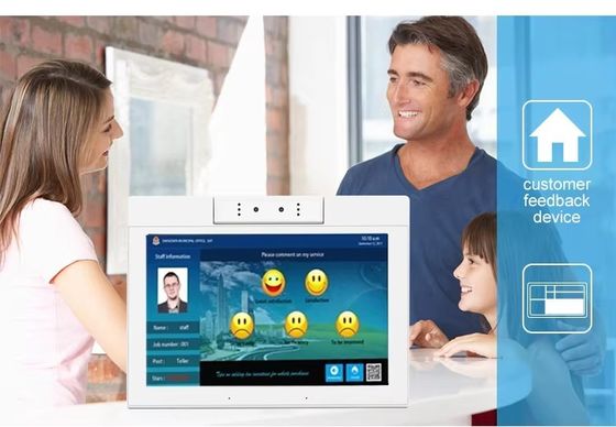 デスクトップ10.1インチL字型AndroidタブレットPC WiFi NFCタッチスクリーン クアッドコア スマートオフィス セルフサービスキオスク ビジネス利用