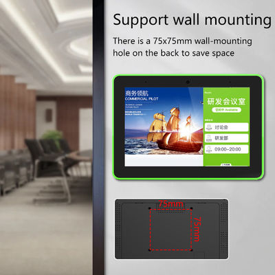 8インチ壁掛けのAndroidタブレットPC 4サイドLEDライトとPOE NFCでスマートホームと会議室の予約