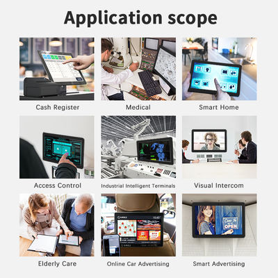 32インチ壁掛け式商用ディスプレイデジタルサイネージ広告AndroidタブレットPC NFC POEタッチスクリーンビジネスKiosk