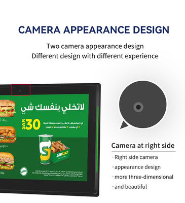 13.3inch wall mount touch screen 2GB+16GB rockchip business android tablet pc LED light POE NFC WIFI  for meeting room