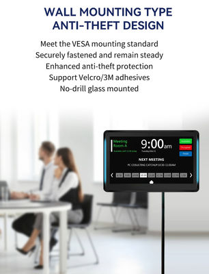 15.6インチ壁掛けPOE電源RK3566 AndroidタブレットPC LEDライト会議室予約システム