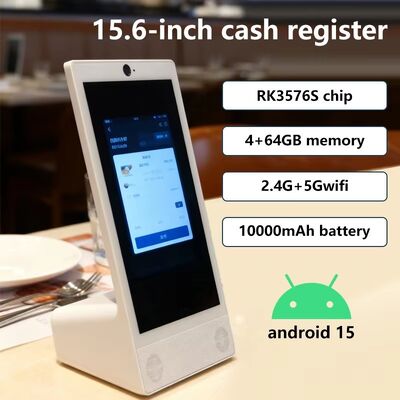 L型デスクトップ 15.6インチ 1920x1080 Android 15 タブレットPC Wi-Fi NFC 静電容量式タッチスクリーン 10000mAh オクタコア ファストフード その他 スピーカー付き
