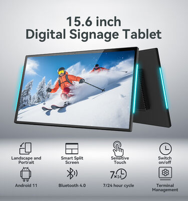 15.6インチ RK3566 クアッドコア Android タブレットPC 1080p IPSディスプレイ POE NFC RFID対応 会議室用
