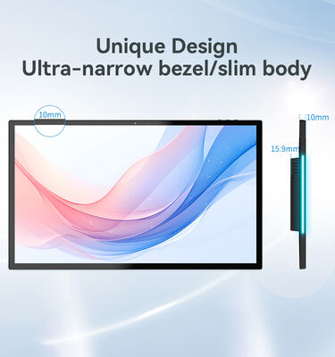 壁掛け会議室用LEDライトバー付き15.6インチRK3566クアッドコアAndroidタブレットPC