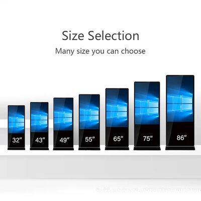 43インチ 床立体デジタルサイネージ LCD広告ディスプレイ タッチスクリーン スマートキオスク ポスタープレーヤー