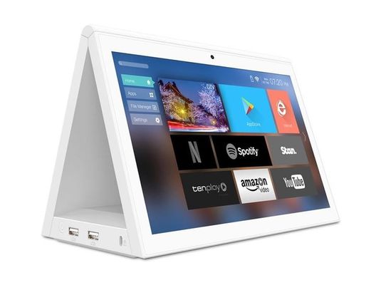 10インチ デュアルスクリーン Android タブレット POS クアッドコア RK3288 プロセッサと防水設計