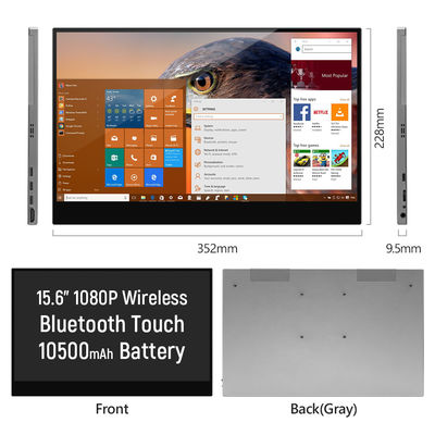 フルHDディスプレイ付きの11mm スリムポータブルワイヤレスタッチスクリーンモニター