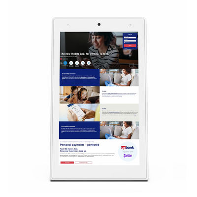 OEM ODM 8インチ L字型デスクトップAndroidタブレット RK3566 垂直タッチスクリーンタブレットPC レストラン向け