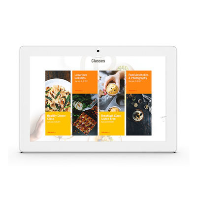 品質  10 Inch 4G SIM Slot Wall Mount POE Meeting Room PC Android RK3288  USB OTG 工場