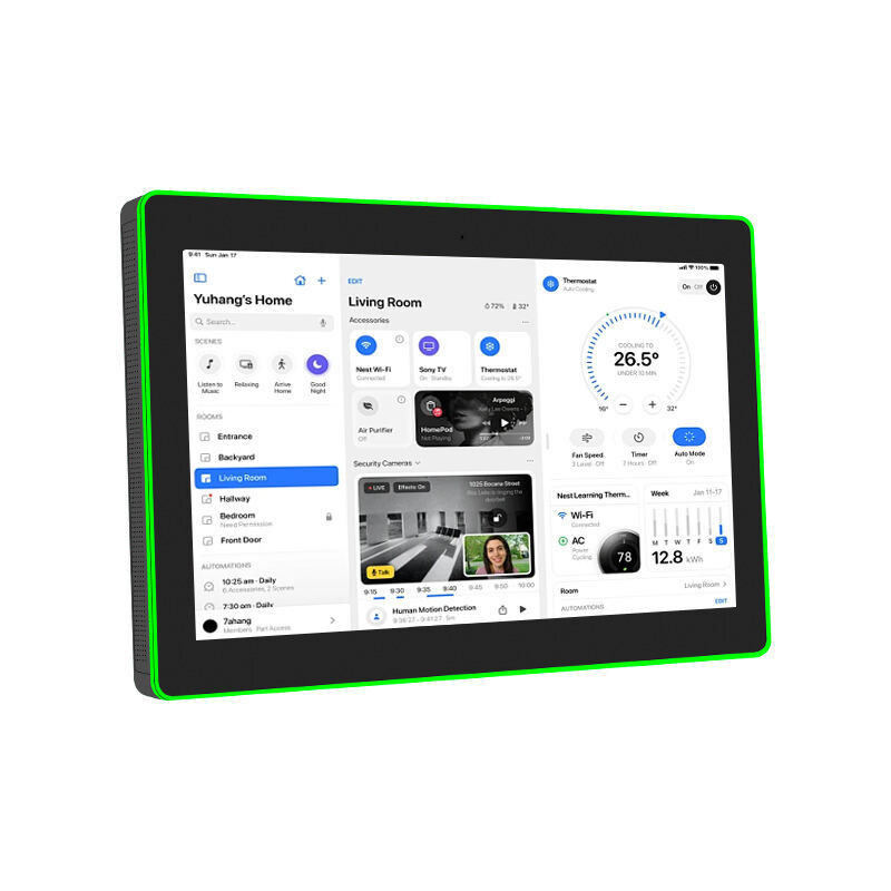 13.3インチ 壁に設置された会議室タブレット NFC/RFID POE 商用Androidタブレット LEDライト