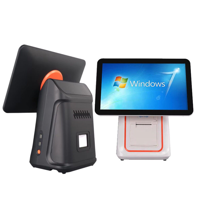 小売レストランの請求機 15.6インチ デュアルスクリーン POS システム Win オペレーティングシステムと Android POS