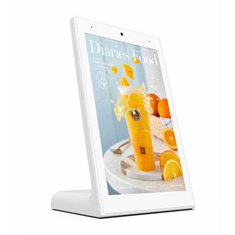 レストラン ホテル用 8インチ L型デスクトップ Android タブレット RK3399 CPUタッチスクリーン タブレット