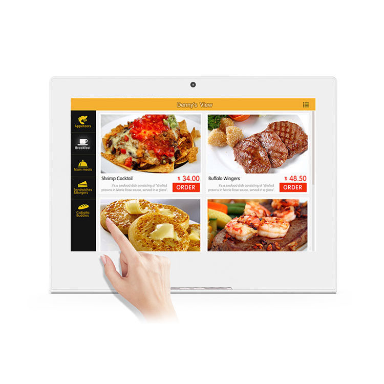 10.1インチ RK3288 NFC POE デスクトップ Android タブレット L型 レストランタブレット
